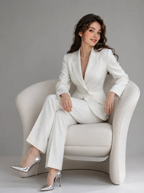 Elegant Korean Fashion Editorial Portrait