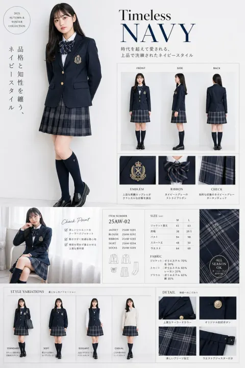 Luxury Japanese School Uniform Editorial