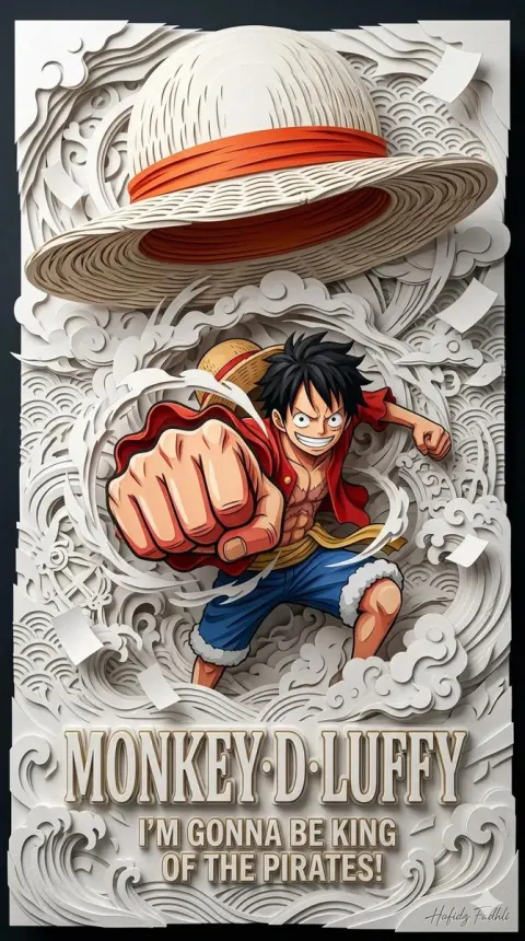 3D Papercraft Anime Hero Emerging