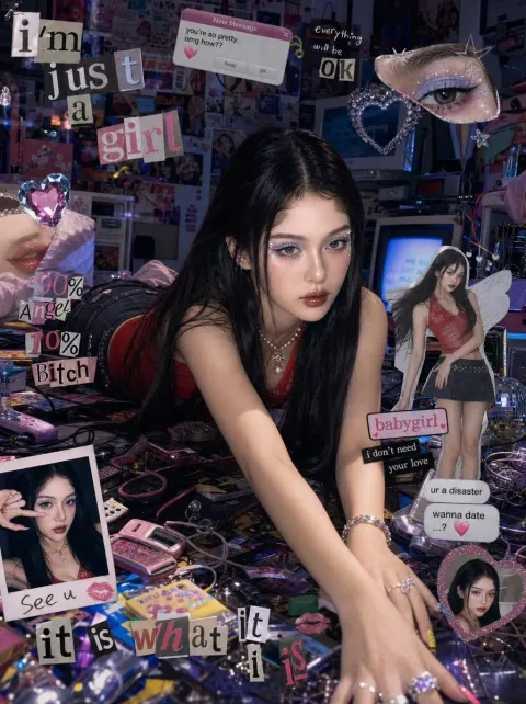 Y2K Cyber Pop Girl Editorial