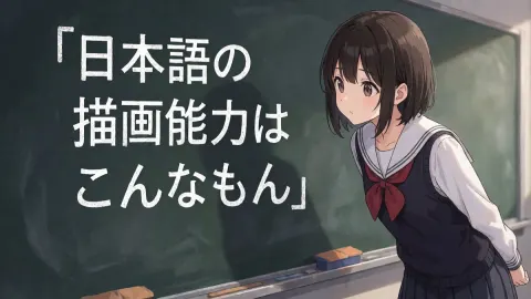 Anime Classroom Chalkboard Girl