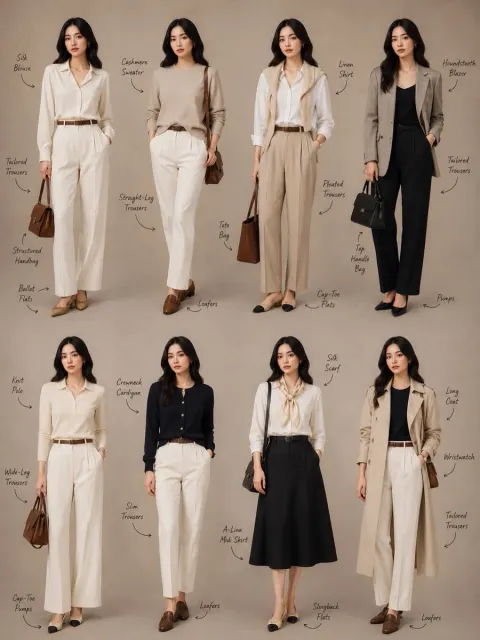 Minimalist Fashion Lookbook Collage