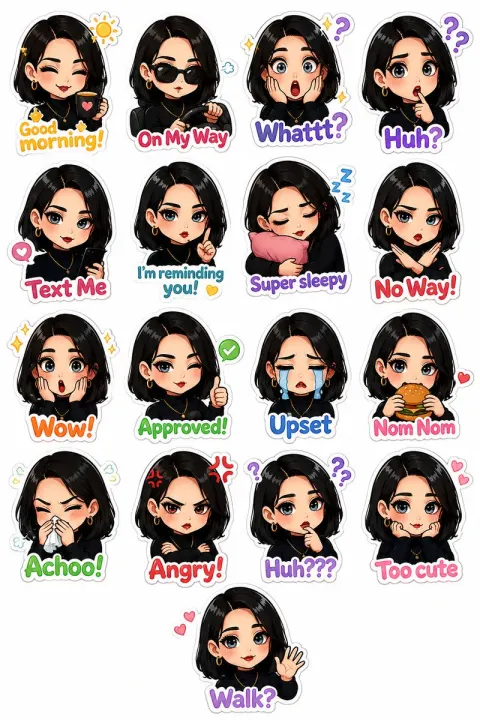 Cute Chibi Sticker Pack Generator