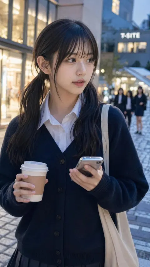 Candid Blue Hour Street Snapshot