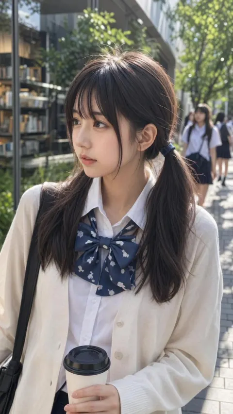 Japanese Schoolgirl Street Snapshot