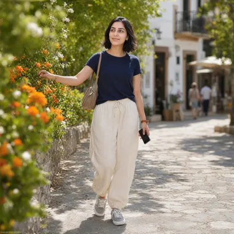 Mediterranean Village Flower Stroll