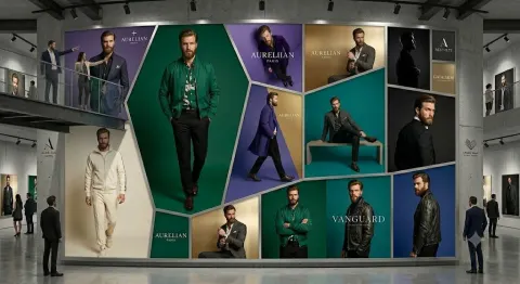 Luxury Menswear Fashion Exhibition Wall