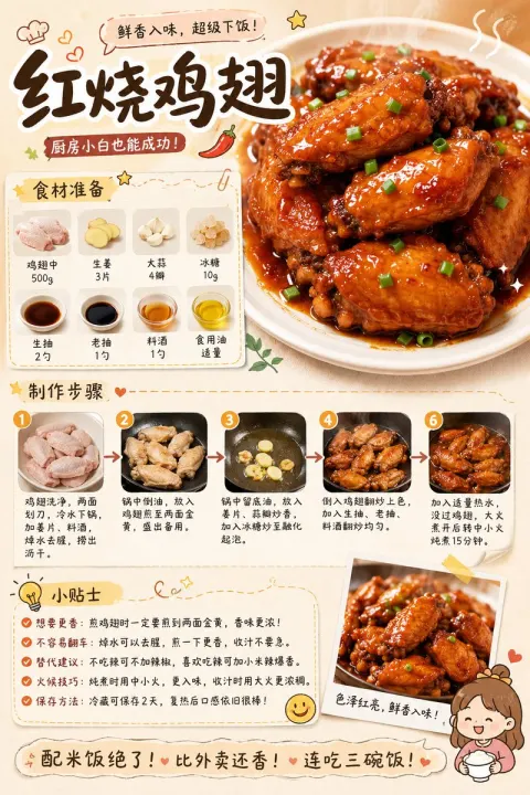 Healing Food Recipe Poster Design