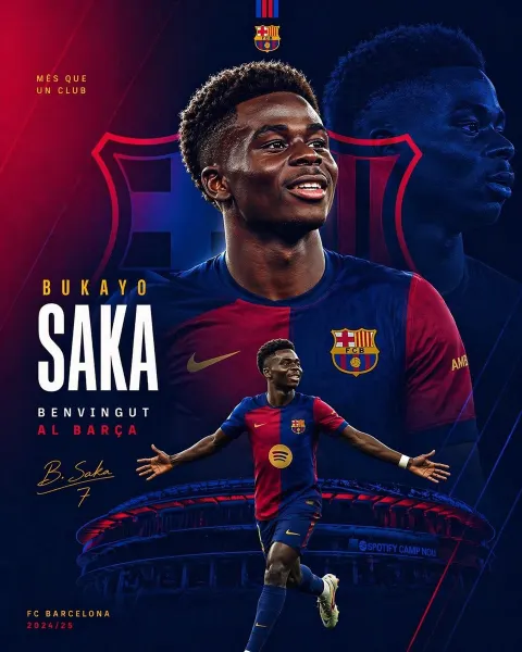 Barça Transfer Announcement Poster