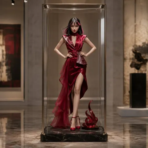 Luxury Museum Art Figure Render