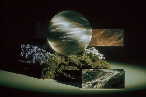 Floating Sphere Surreal Still-Life