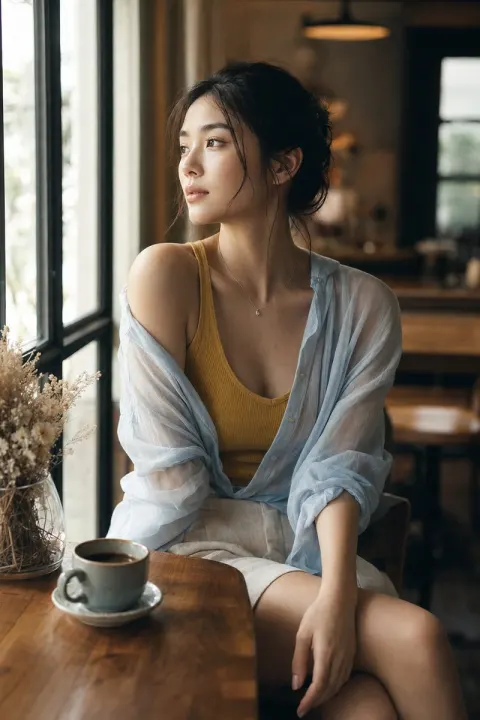 Café Fashion Portrait