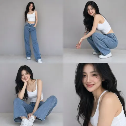 Smartphone Fashion Portrait Collage