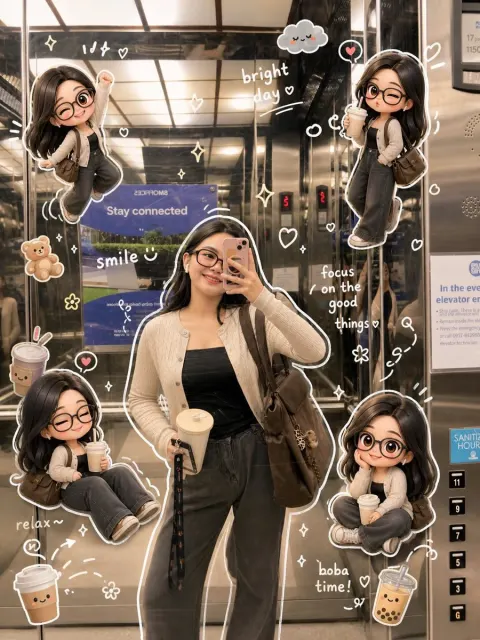 Cute Doodle Aesthetic Photo Edit