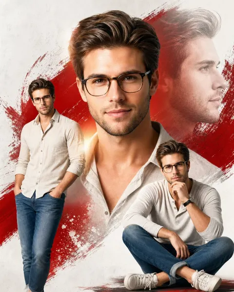 Modern Digital Portrait Poster