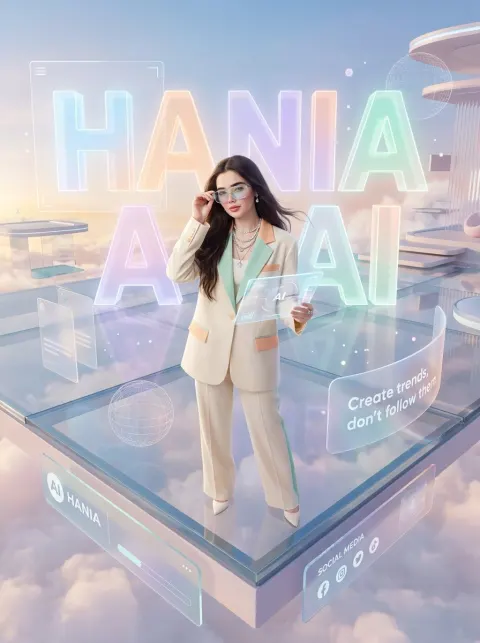 Futuristic AI Goddess Poster