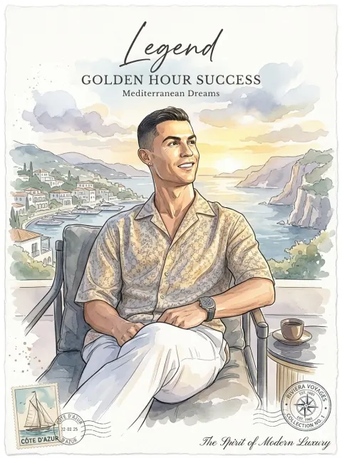 Legend: Vintage Watercolor Portrait