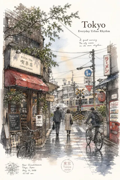 Tokyo Morning Sketch