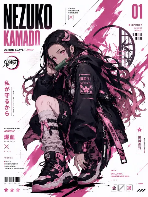 Anime Streetwear Poster Design
