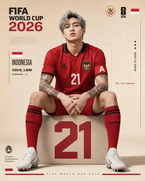 Indonesia Captain World Cup Poster
