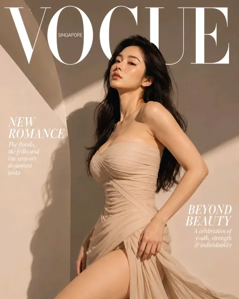 High Fashion Magazine Cover Style
