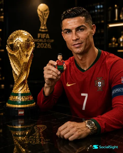 Messi LEGO World Cup Portrait