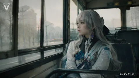 Cinematic Bus Cosplay Melancholic Vibe