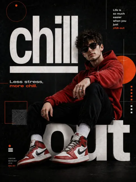 Chill-Out Surreal Poster Portrait