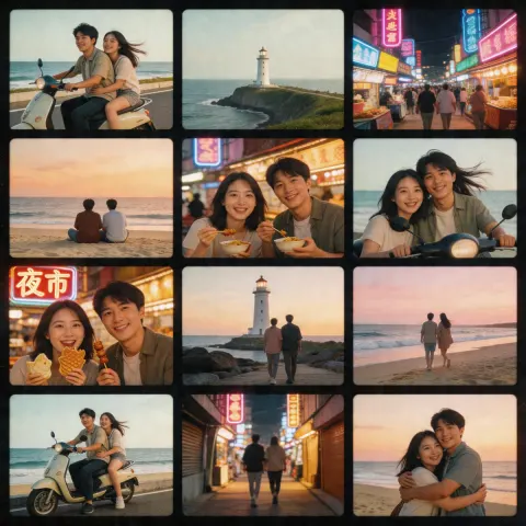 Cinematic Travel Memories Collage