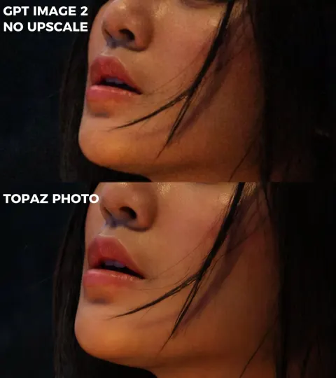 AI Image Upscale Detail Comparison