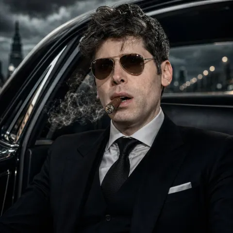 Mystery Mafia Noir Portrait