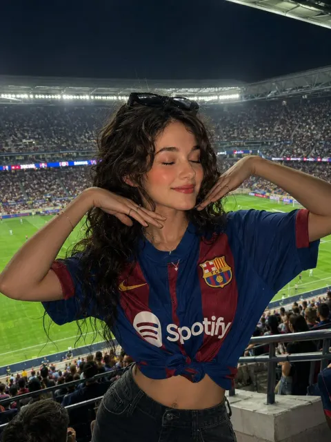Candid Stadium Fan Portrait