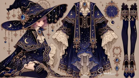 Celestial Witch Couture Design