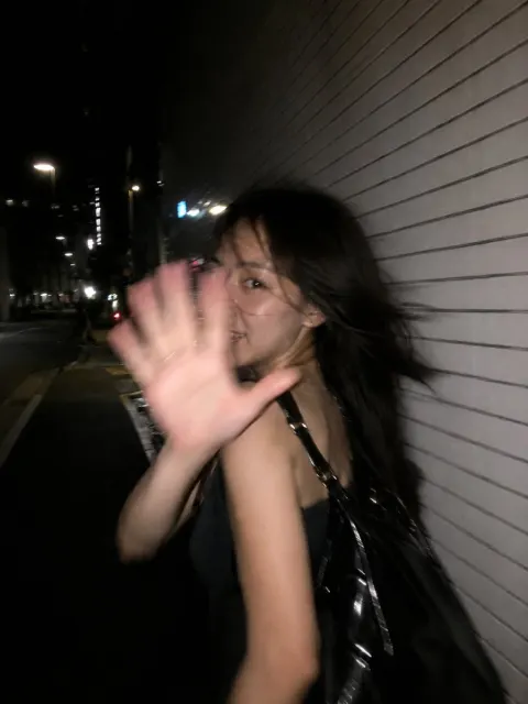 Candid Tokyo Night Flash Portrait
