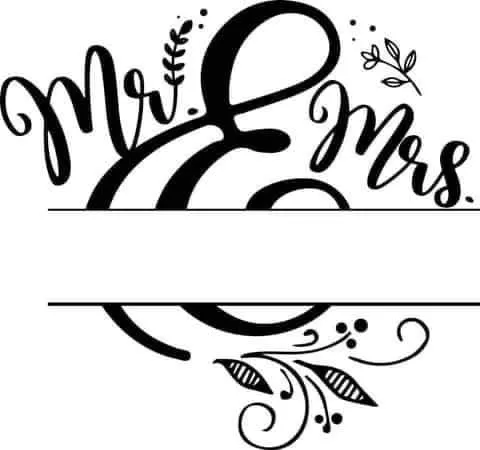 SVG: Mr and Mrs
