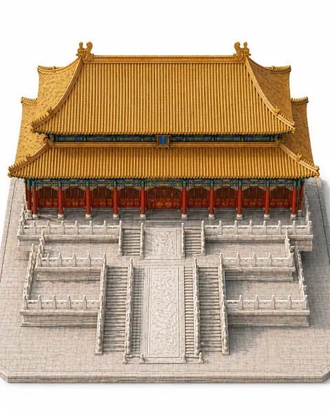 Forbidden City Throne Hall Model