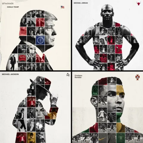 Dual Exposure Sports Tribute Poster