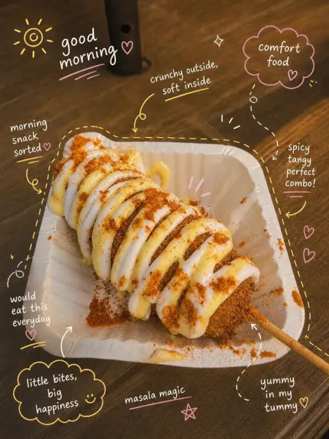 Crispy Corn Dog & Street Chaat
