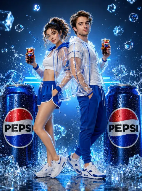 Pepsi Icy Duo Commercial Shoot