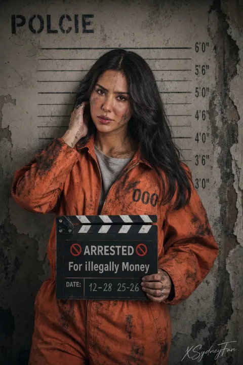 Gritty Female Prisoner Mugshot