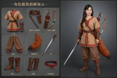 AI Outfit Transfer Character Redesign