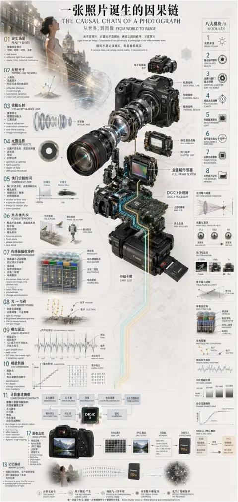 The Causal Chain of a Photograph