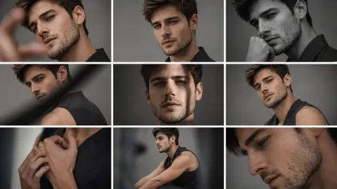 Moody Anonymous Male Model Editorial