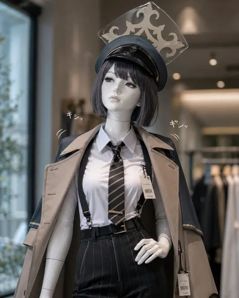 Anime Mannequin Officer Fashion Shot