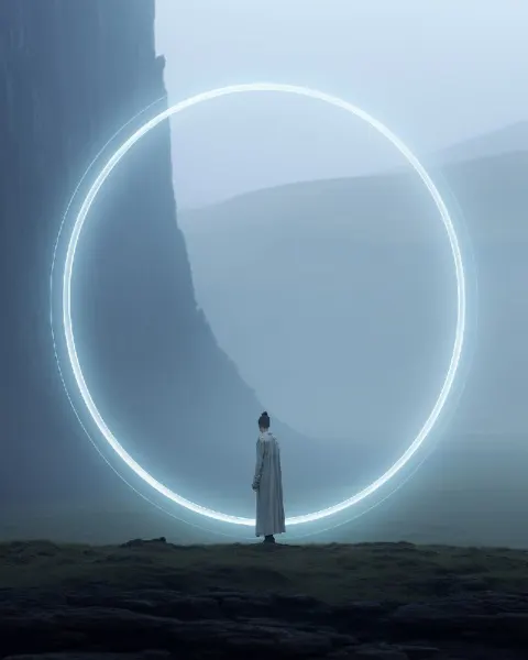 Otherworldly Transparent Structure Arrival Style