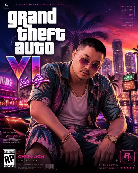 GTA VI Cinematic Luxury Poster