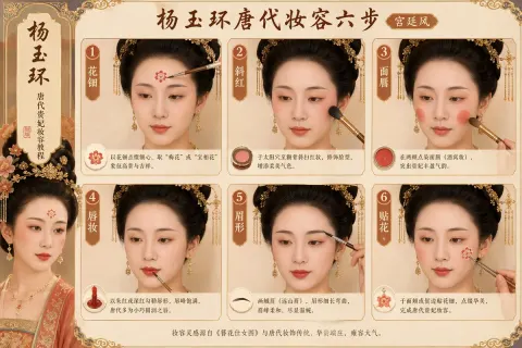 Tang Dynasty Palace Makeup Six Steps