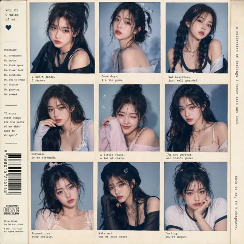 K-Pop Idol 3x3 Portrait Grid