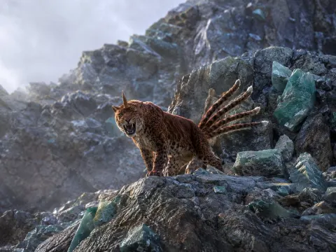 Seven-Tailed Horned Leopard Roars