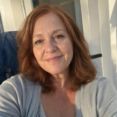 Realistic Golden Hour Porch Selfie